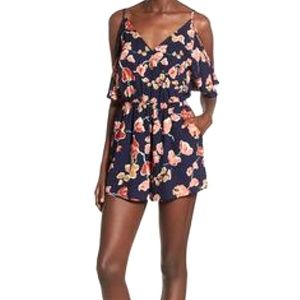 ASTR The Label Cold Shoulder Romper